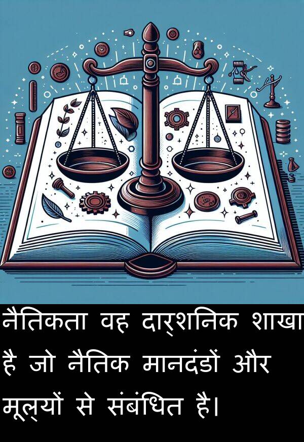 नैतिक: नैतिकता वह दार्शनिक शाखा है जो नैतिक मानदंडों और मूल्यों से संबंधित है।