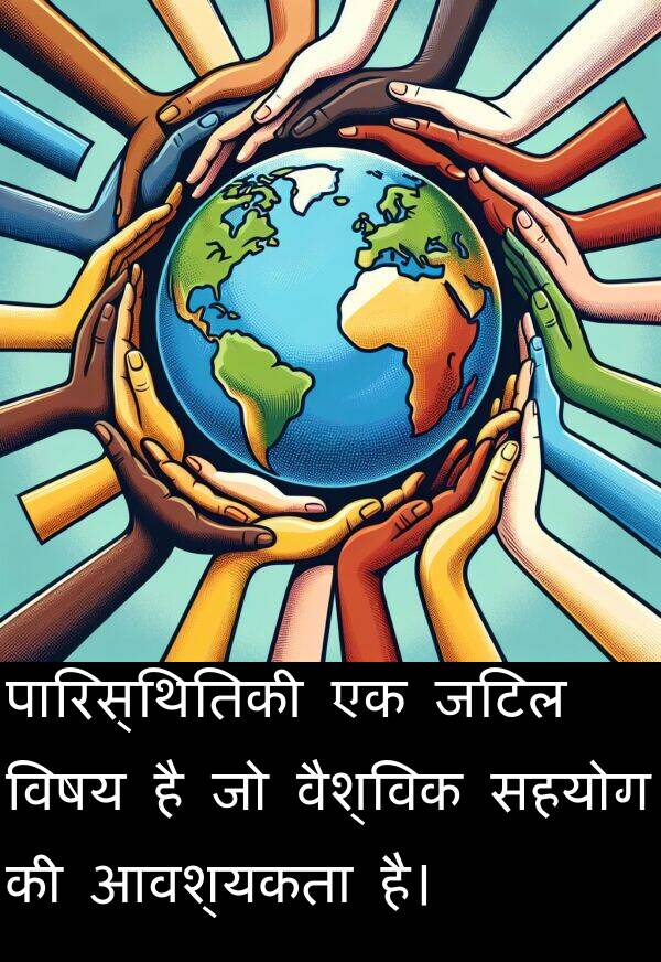 आवश्यकता: पारिस्थितिकी एक जटिल विषय है जो वैश्विक सहयोग की आवश्यकता है।