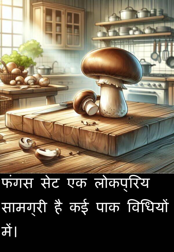 लोकप्रिय: फंगस सेट एक लोकप्रिय सामग्री है कई पाक विधियों में।
