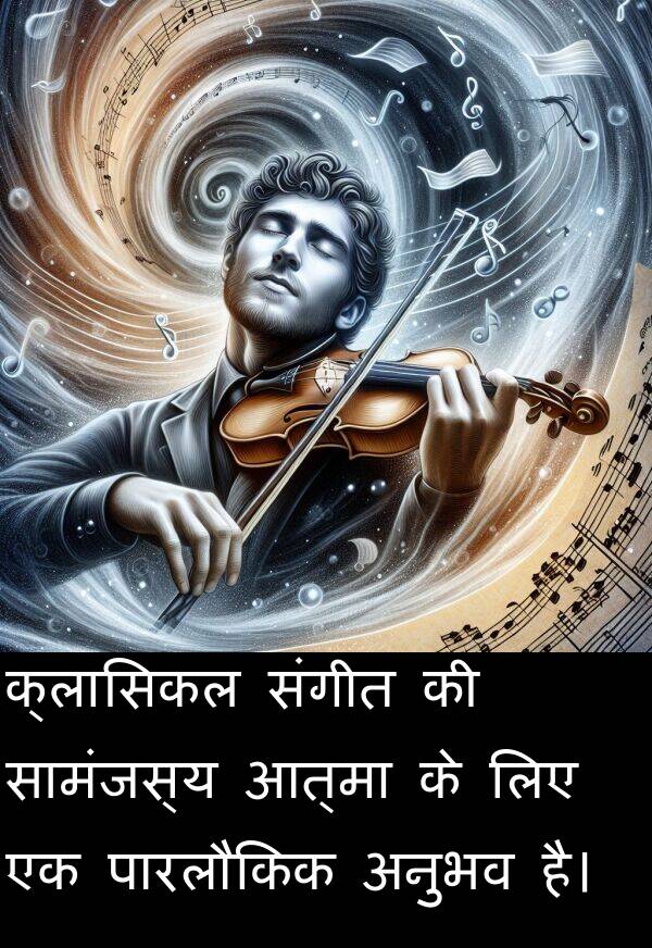 संगीत: क्लासिकल संगीत की सामंजस्य आत्मा के लिए एक पारलौकिक अनुभव है।