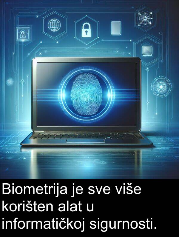 alat: Biometrija je sve više korišten alat u informatičkoj sigurnosti.