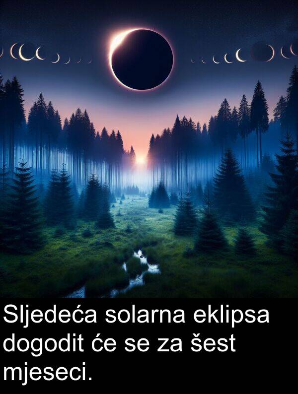 šest: Sljedeća solarna eklipsa dogodit će se za šest mjeseci.