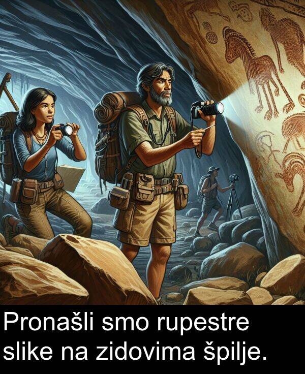 slike: Pronašli smo rupestre slike na zidovima špilje.