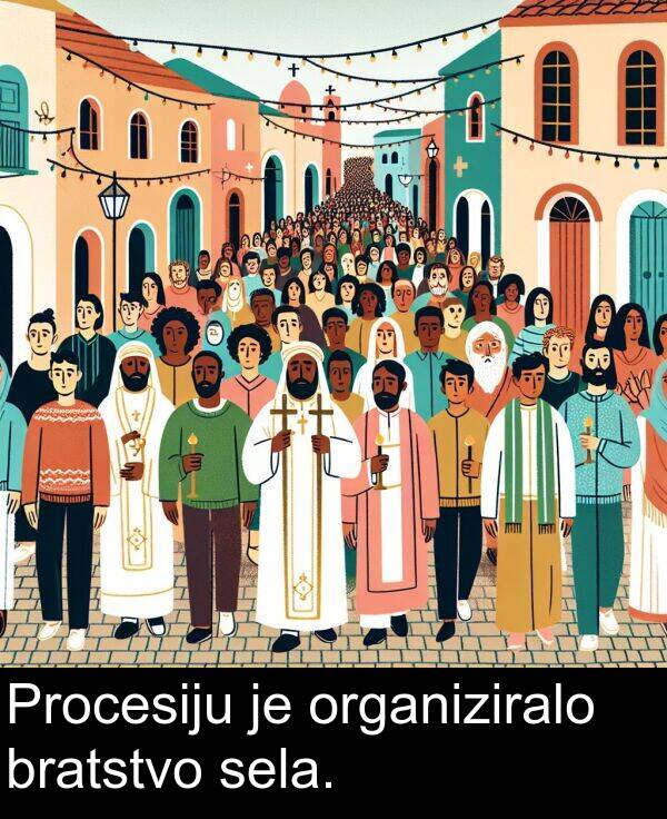 sela: Procesiju je organiziralo bratstvo sela.