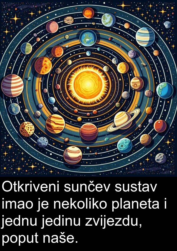naše: Otkriveni sunčev sustav imao je nekoliko planeta i jednu jedinu zvijezdu, poput naše.