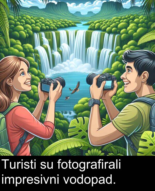 impresivni: Turisti su fotografirali impresivni vodopad.