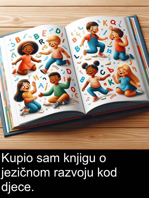 razvoju: Kupio sam knjigu o jezičnom razvoju kod djece.