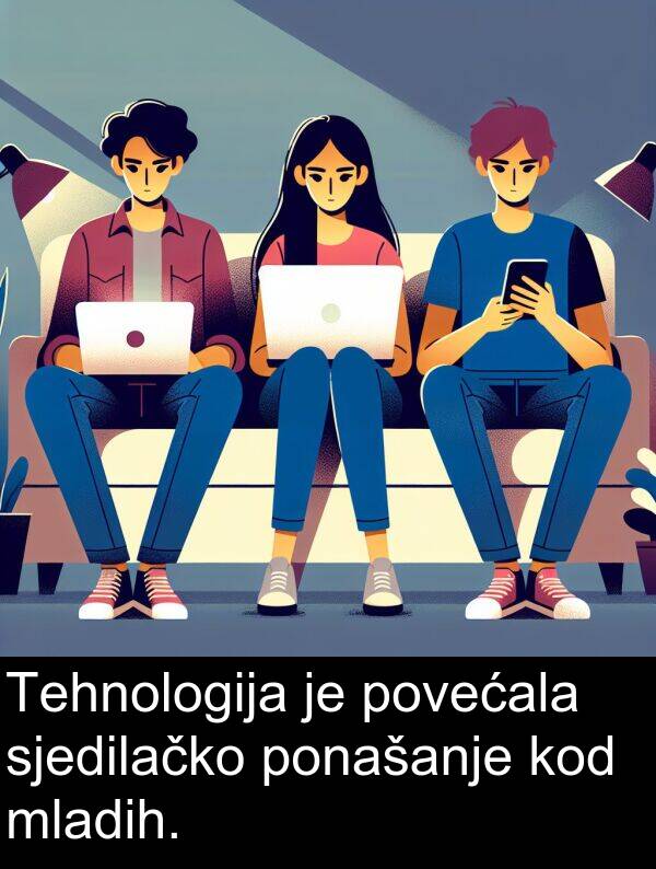 kod: Tehnologija je povećala sjedilačko ponašanje kod mladih.