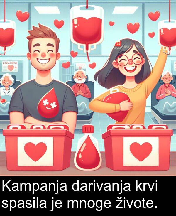 krvi: Kampanja darivanja krvi spasila je mnoge živote.