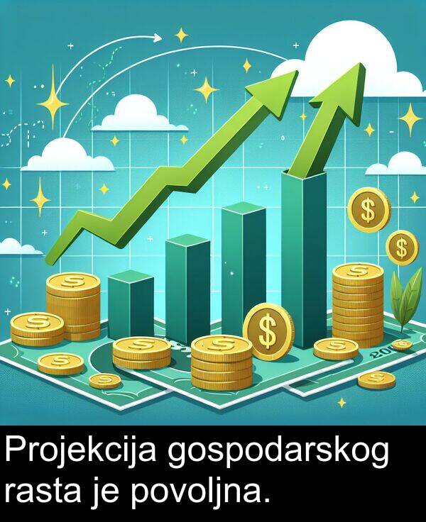 rasta: Projekcija gospodarskog rasta je povoljna.