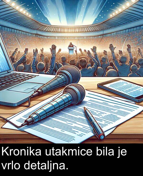 bila: Kronika utakmice bila je vrlo detaljna.