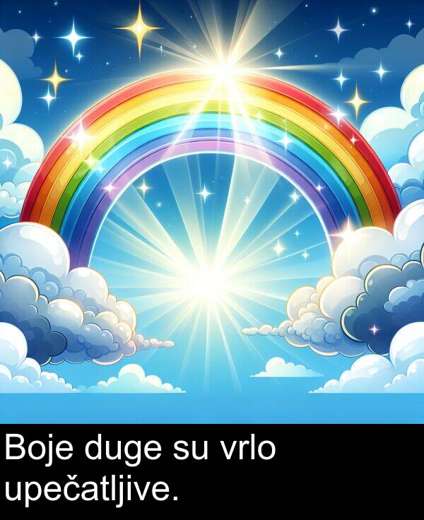 vrlo: Boje duge su vrlo upečatljive.
