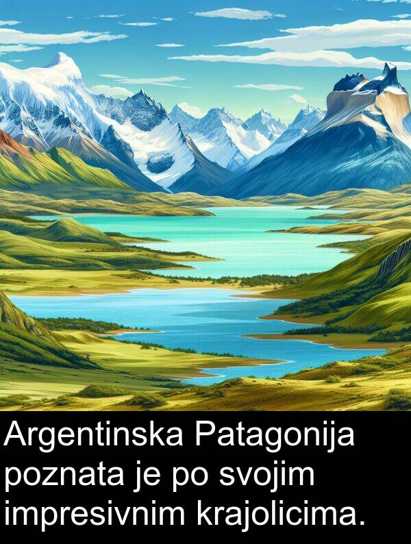 krajolicima: Argentinska Patagonija poznata je po svojim impresivnim krajolicima.