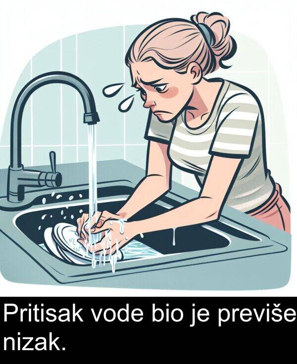 bio: Pritisak vode bio je previše nizak.
