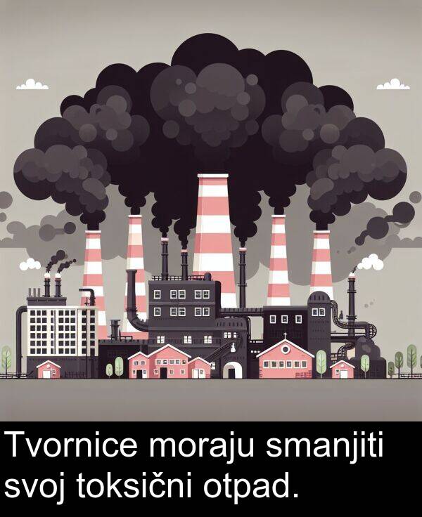 svoj: Tvornice moraju smanjiti svoj toksični otpad.