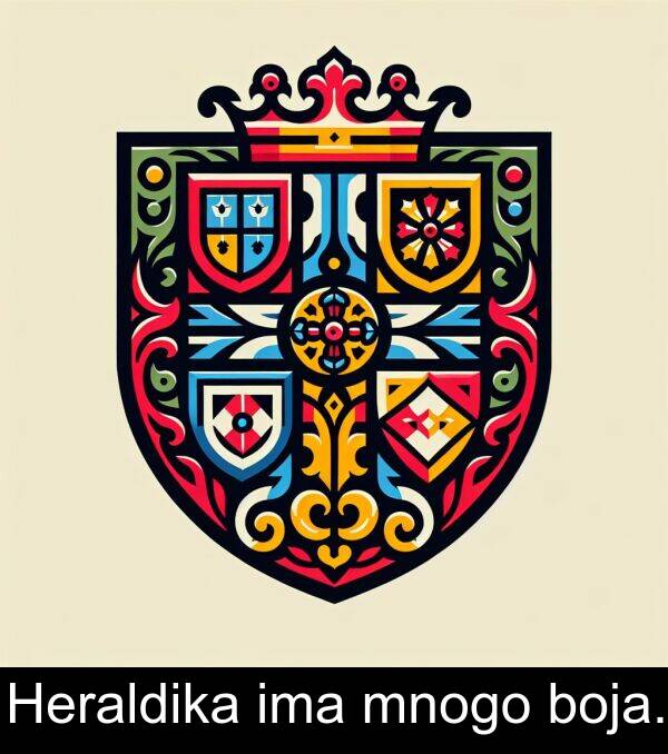 ima: Heraldika ima mnogo boja.