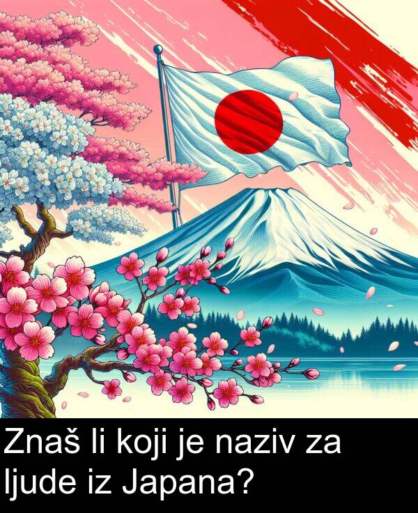 koji: Znaš li koji je naziv za ljude iz Japana?