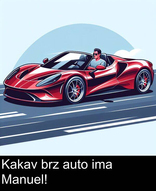 auto: Kakav brz auto ima Manuel!