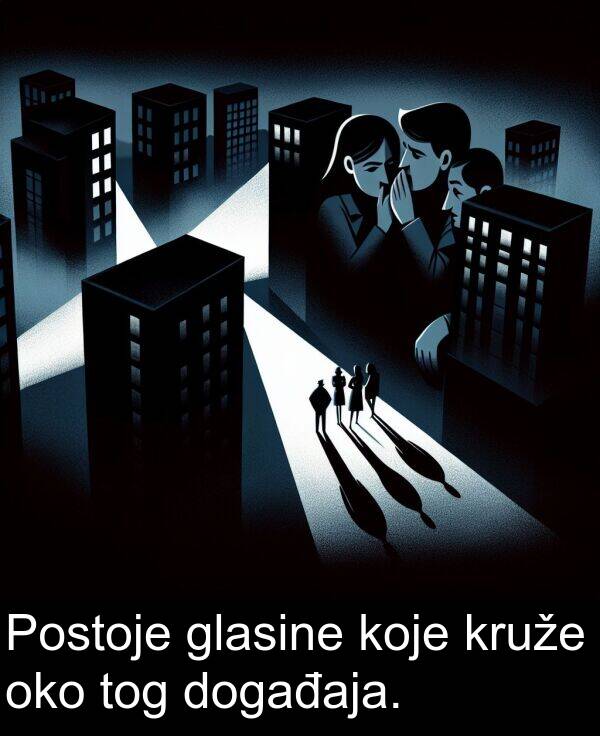 oko: Postoje glasine koje kruže oko tog događaja.