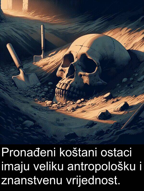 antropološku: Pronađeni koštani ostaci imaju veliku antropološku i znanstvenu vrijednost.