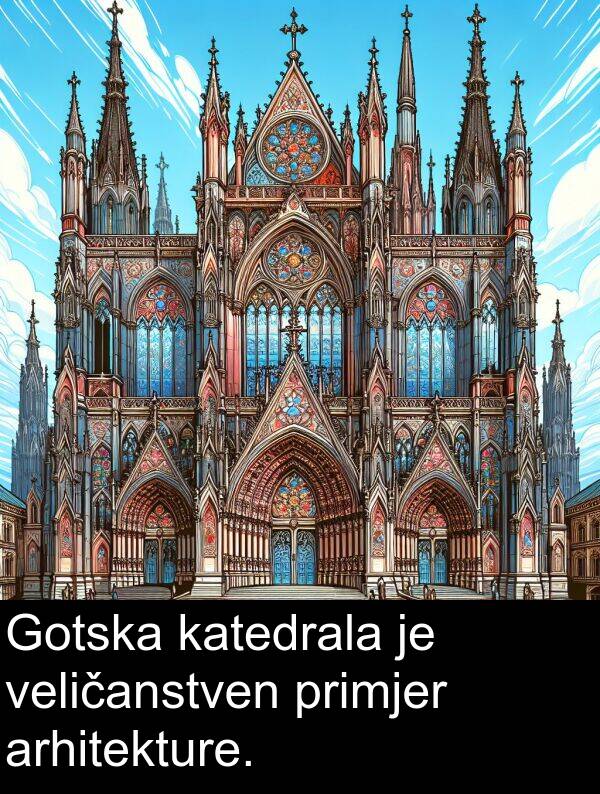 veličanstven: Gotska katedrala je veličanstven primjer arhitekture.