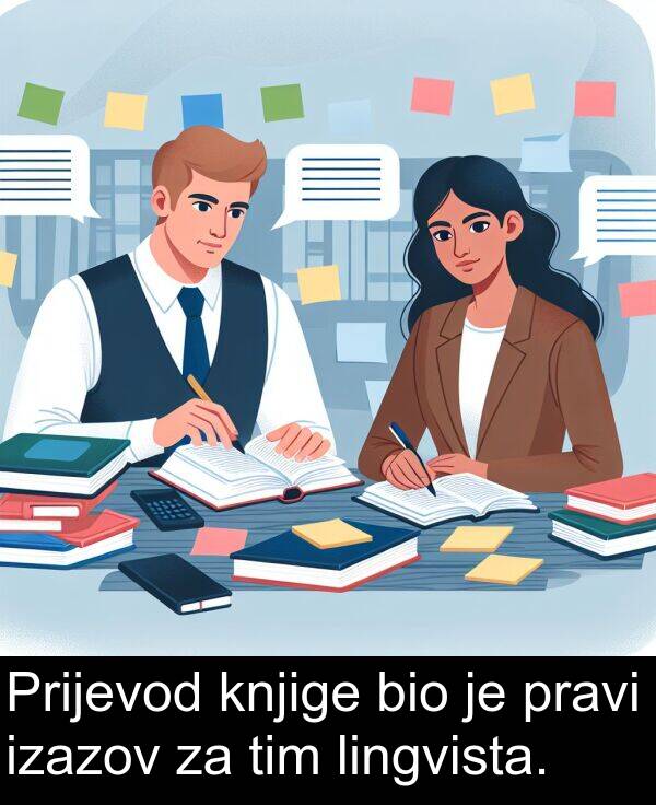 tim: Prijevod knjige bio je pravi izazov za tim lingvista.