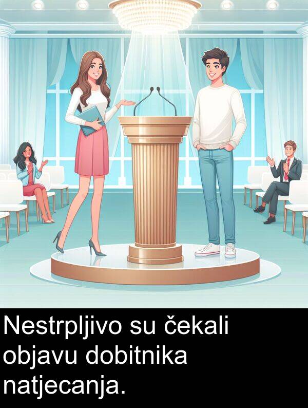 čekali: Nestrpljivo su čekali objavu dobitnika natjecanja.