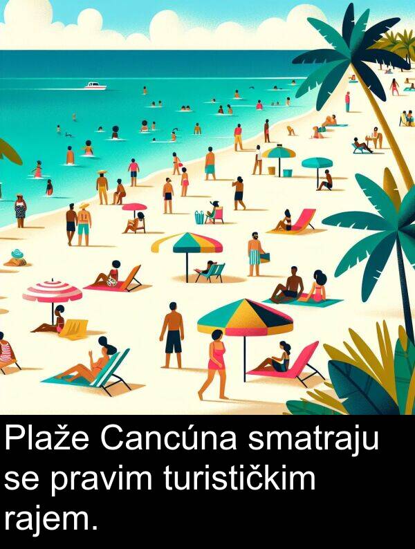 rajem: Plaže Cancúna smatraju se pravim turističkim rajem.