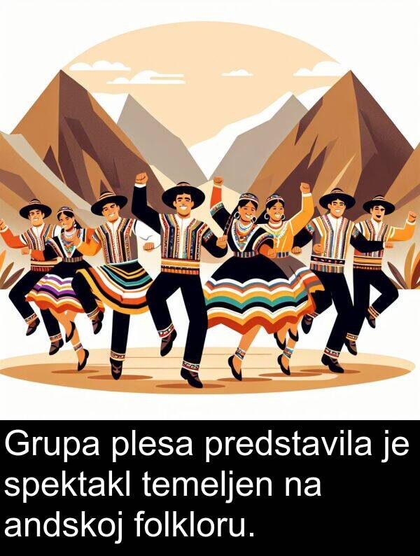 andskoj: Grupa plesa predstavila je spektakl temeljen na andskoj folkloru.
