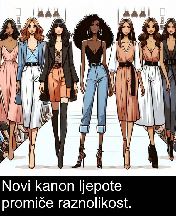 kanon: Novi kanon ljepote promiče raznolikost.
