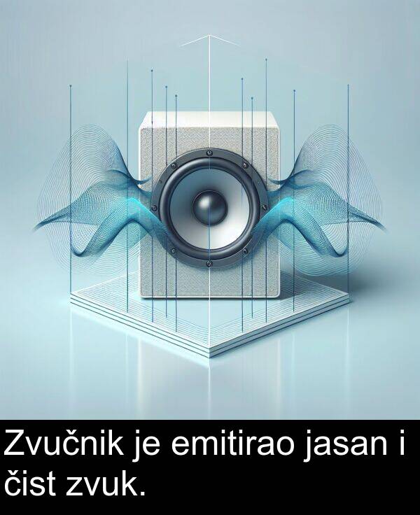 čist: Zvučnik je emitirao jasan i čist zvuk.