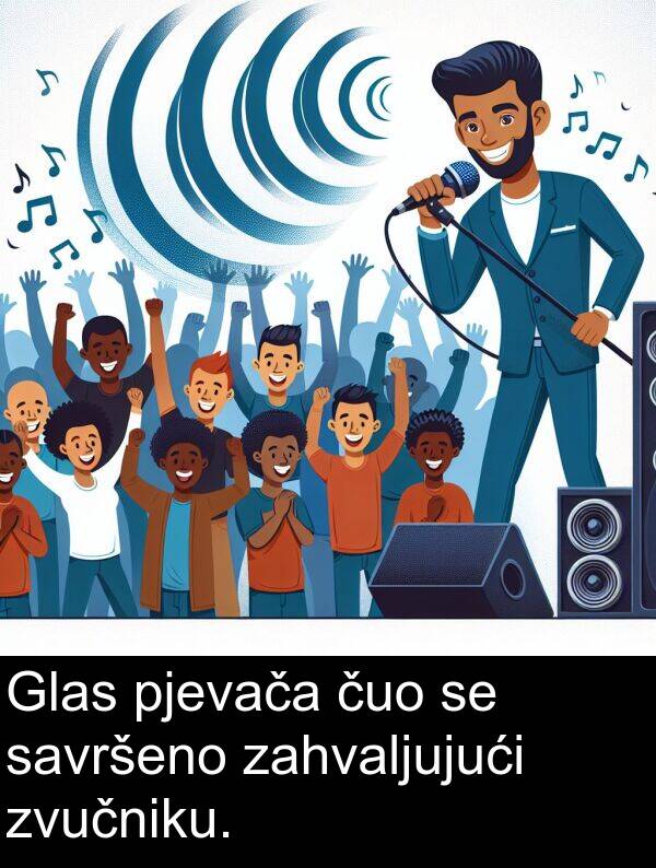 čuo: Glas pjevača čuo se savršeno zahvaljujući zvučniku.