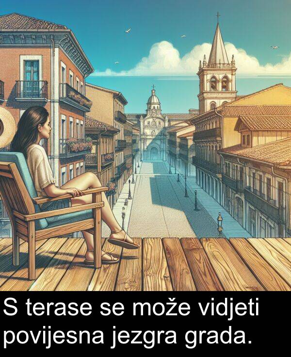grada: S terase se može vidjeti povijesna jezgra grada.