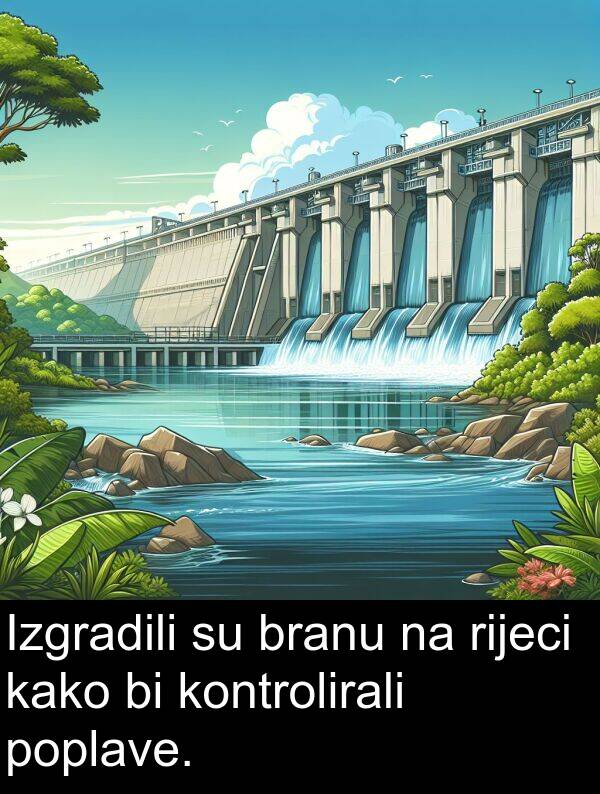 kontrolirali: Izgradili su branu na rijeci kako bi kontrolirali poplave.