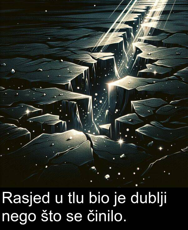 bio: Rasjed u tlu bio je dublji nego što se činilo.