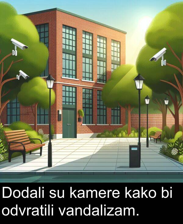 kamere: Dodali su kamere kako bi odvratili vandalizam.