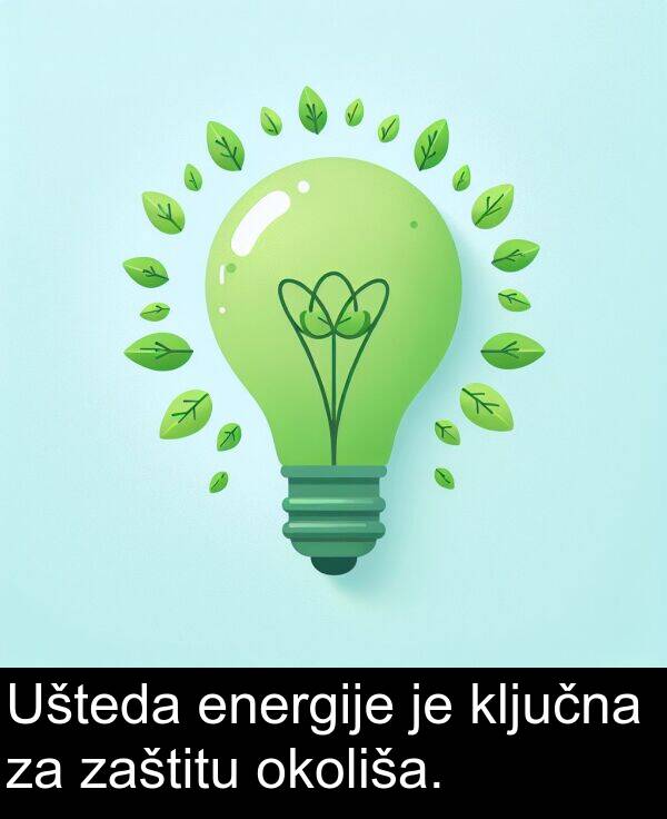 zaštitu: Ušteda energije je ključna za zaštitu okoliša.