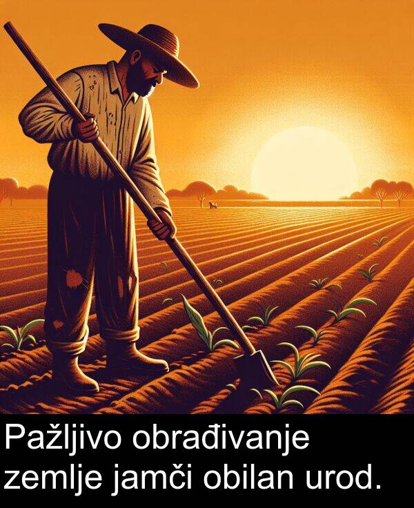 obrađivanje: Pažljivo obrađivanje zemlje jamči obilan urod.