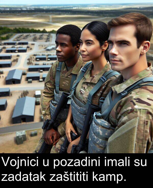 kamp: Vojnici u pozadini imali su zadatak zaštititi kamp.