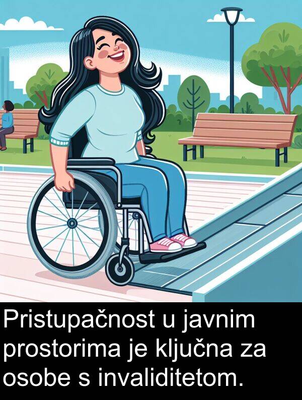 invaliditetom: Pristupačnost u javnim prostorima je ključna za osobe s invaliditetom.