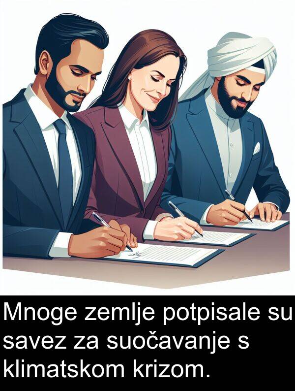 savez: Mnoge zemlje potpisale su savez za suočavanje s klimatskom krizom.
