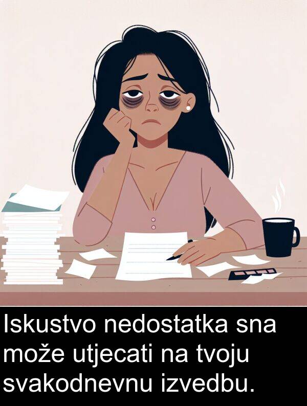 sna: Iskustvo nedostatka sna može utjecati na tvoju svakodnevnu izvedbu.