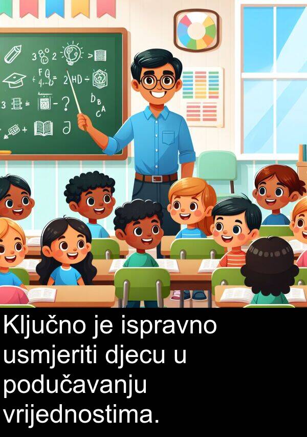 djecu: Ključno je ispravno usmjeriti djecu u podučavanju vrijednostima.