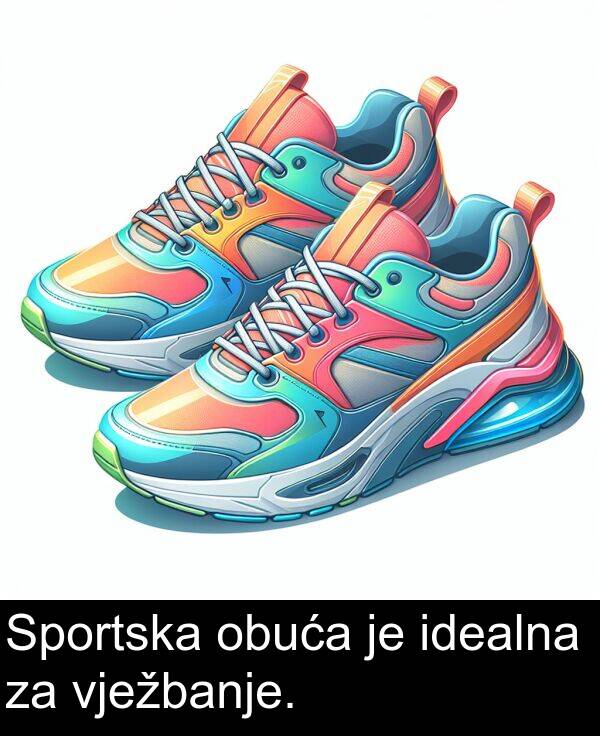 obuća: Sportska obuća je idealna za vježbanje.