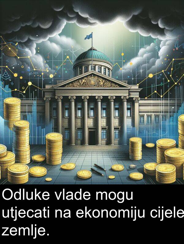 ekonomiju: Odluke vlade mogu utjecati na ekonomiju cijele zemlje.