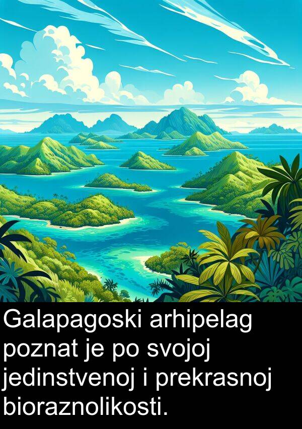 arhipelag: Galapagoski arhipelag poznat je po svojoj jedinstvenoj i prekrasnoj bioraznolikosti.
