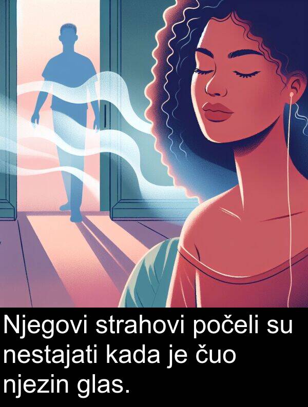 čuo: Njegovi strahovi počeli su nestajati kada je čuo njezin glas.