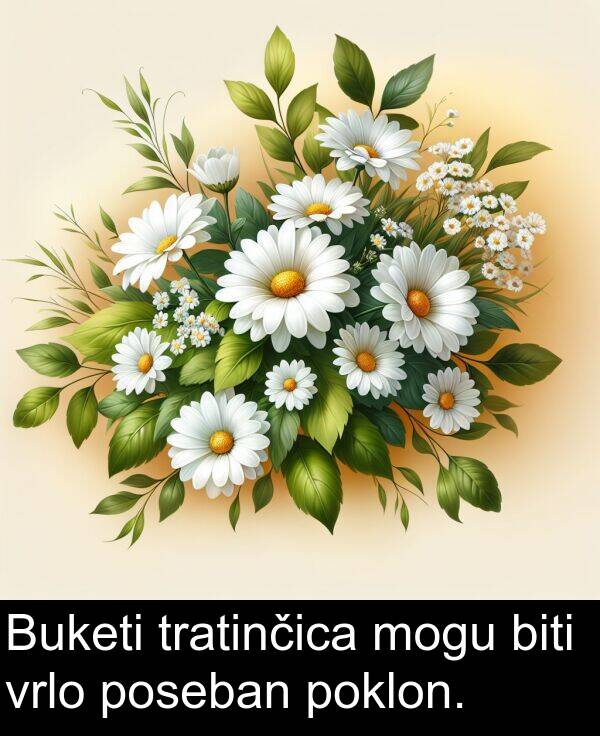 biti: Buketi tratinčica mogu biti vrlo poseban poklon.