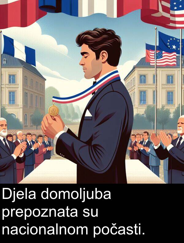 nacionalnom: Djela domoljuba prepoznata su nacionalnom počasti.