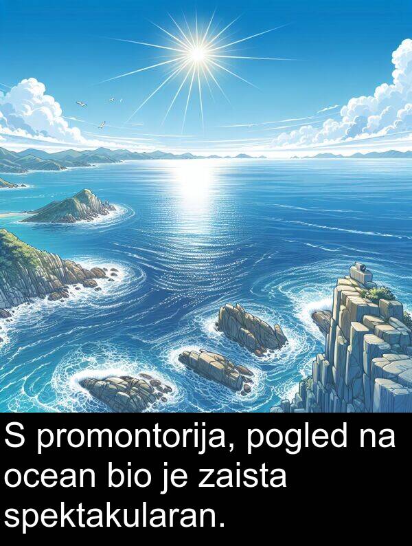 ocean: S promontorija, pogled na ocean bio je zaista spektakularan.